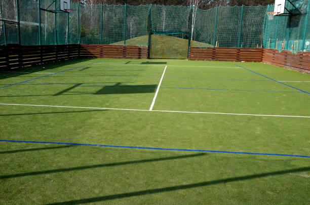 Construction court de tennis en gazon synthétique cannes