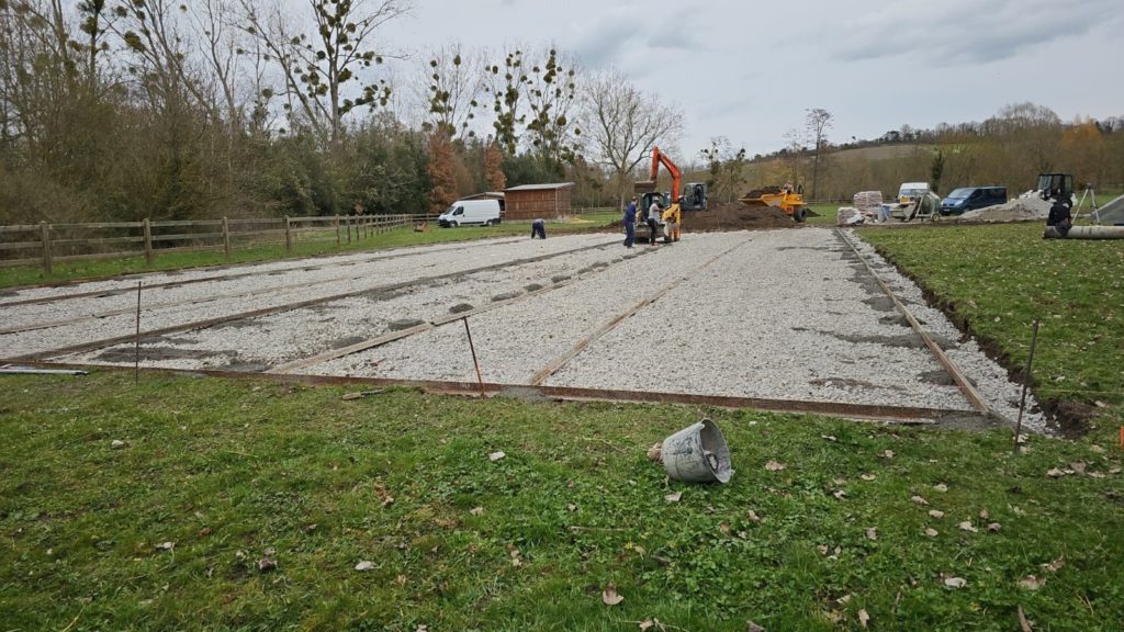 Construction d'un court de tennis à Cannes