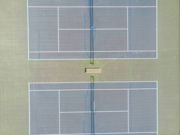 Construction d'un terrain de tennis en béton poreux à Cannes