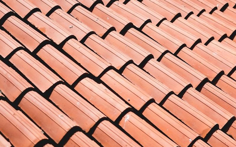 brown roof tiles