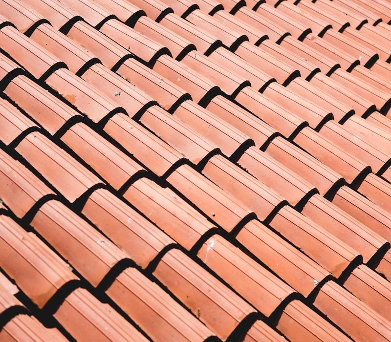 brown roof tiles